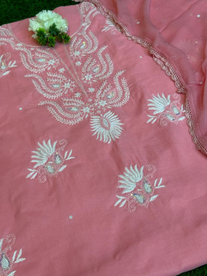 Summer Cool Unstitched Chikankari Suit - Image 3