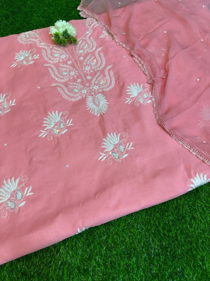 Summer Cool Unstitched Chikankari Suit - Image 6